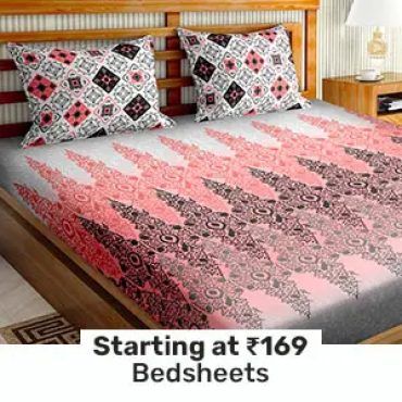 Bedsheets Starting at Rs.169/-