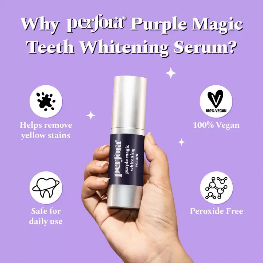 Perfora Purple Teeth Color Corrector Whitening Toothpaste Serum