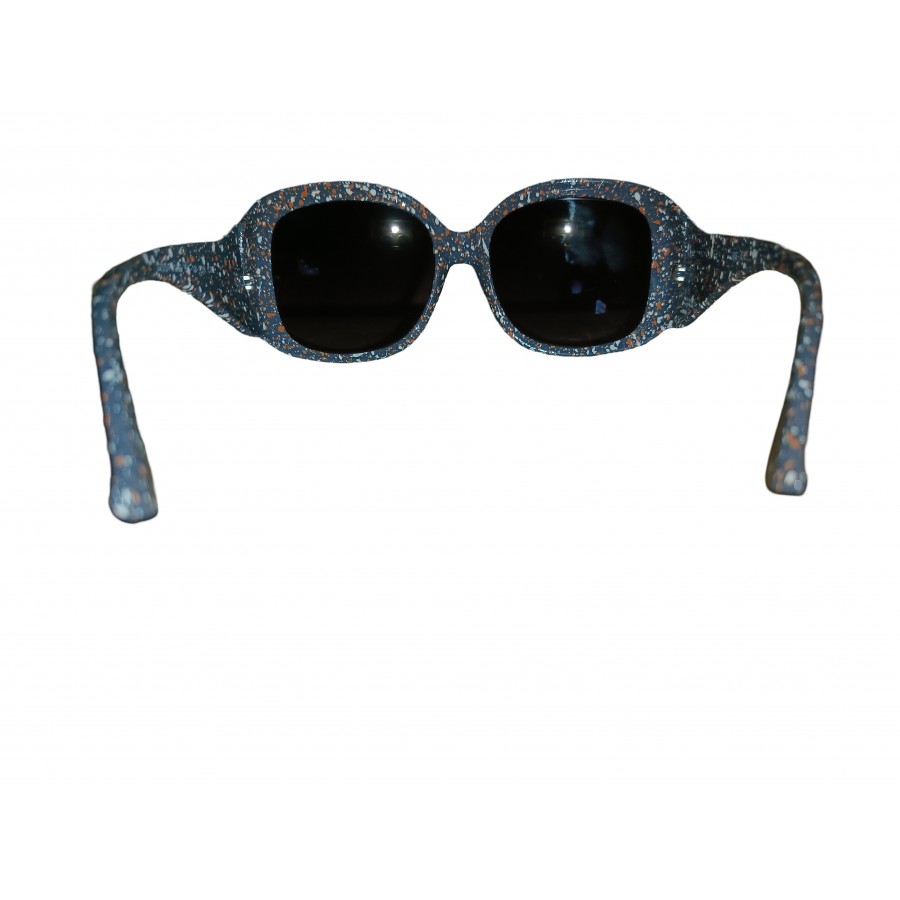Integrated UV Glasses Fashionable Double Ring Decoration Shades Sunglass