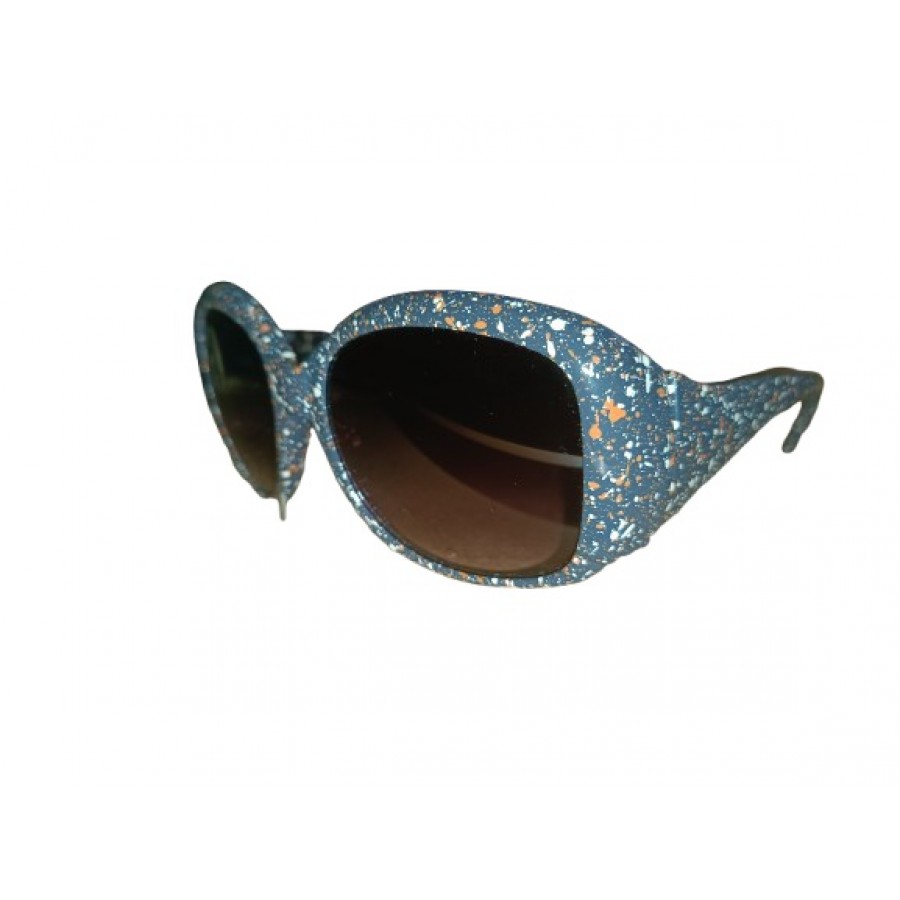 Integrated UV Glasses Fashionable Double Ring Decoration Shades Sunglass