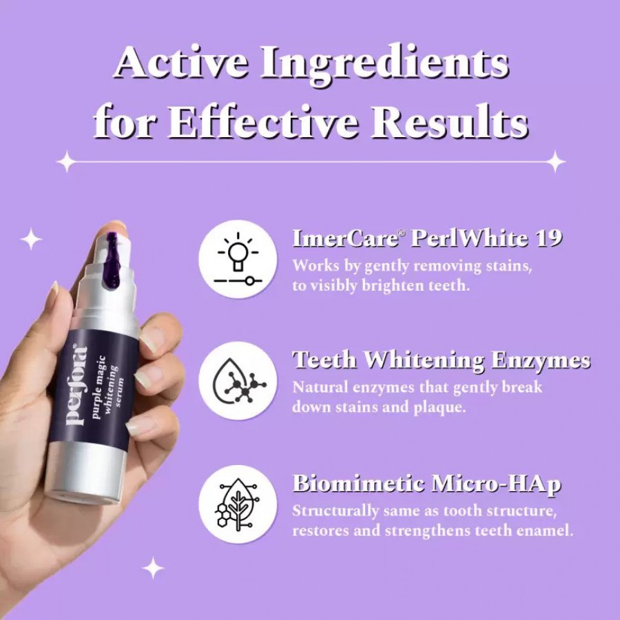 Perfora Purple Teeth Color Corrector Whitening Toothpaste Serum