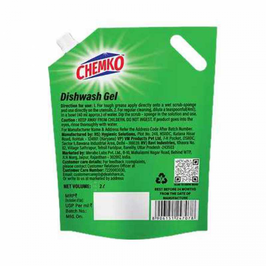 Chemko Dishwash Gel (2 LTR)