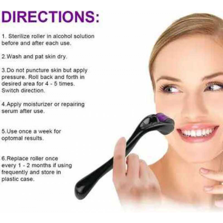 Derma Roller 1.50mm 540 Micro Needles For Hair Growth and Acne Scars Removal