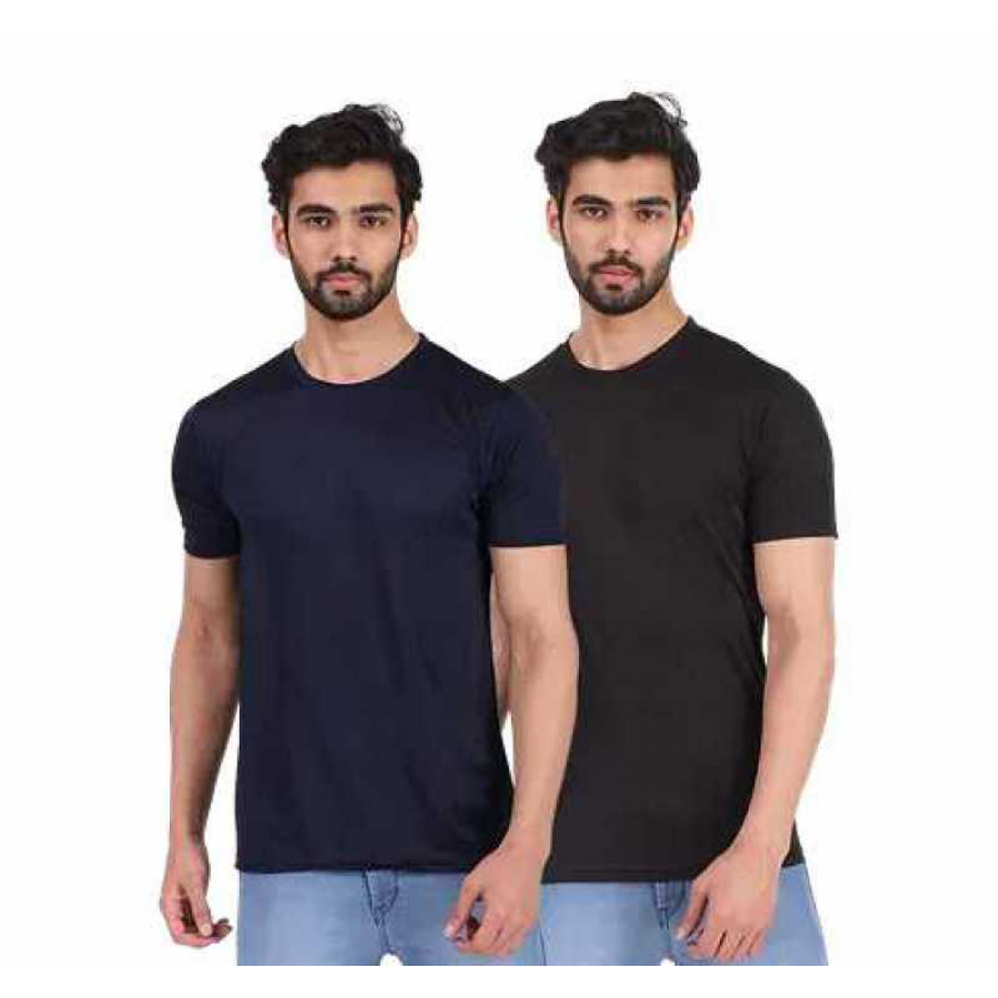 Drifit T-Shirt Navi Colour 1 Pcs + Drifit T-Shirt Black Colour 1 Pcs