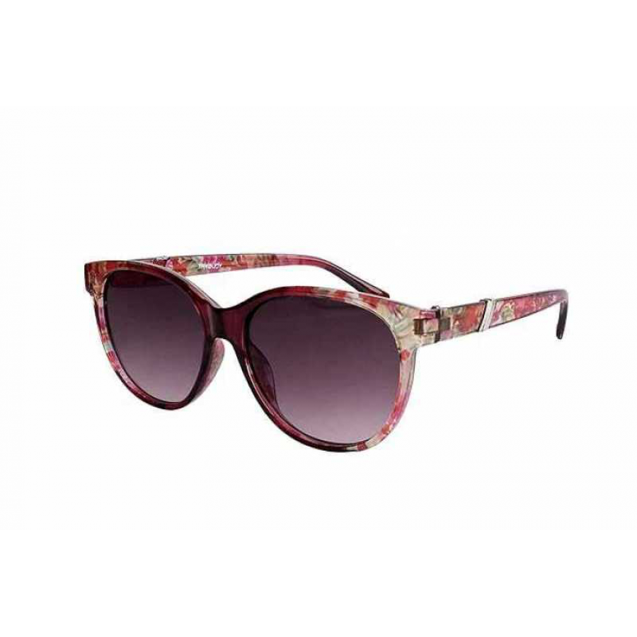 Fashionable Oval Printed Frame Sunglass