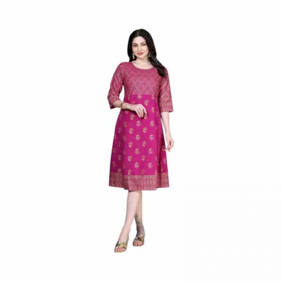 Fashionable Rayon Gown (Wine Colour)