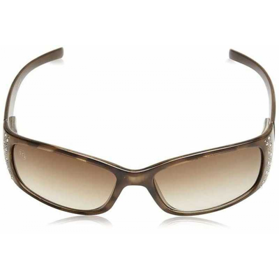 Foster Grant Gradient Rectangular Brown Sunglass