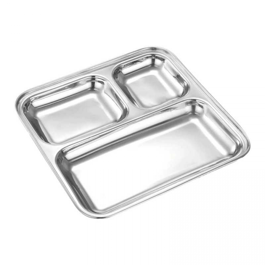 Jensons Stainless Steel 3 In 1 Partation Plate