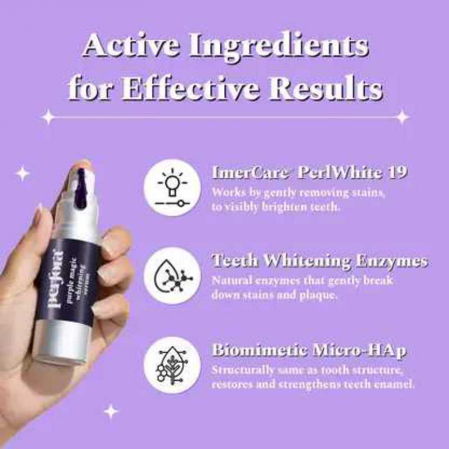 Perfora Purple Teeth Color Corrector Whitening Toothpaste Serum (10 ML)