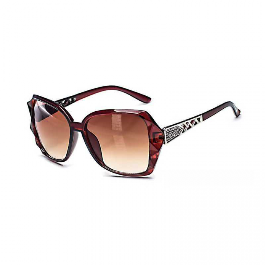 UV Protected Full Rim Stylish Trending & Latest Vintage Oversized Oval Butterfly Gradient Brown Sunglass