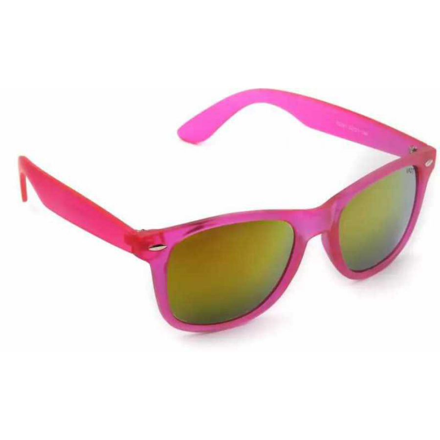 UV Protection Pink Frame Shade Lenses 80s Sunglass