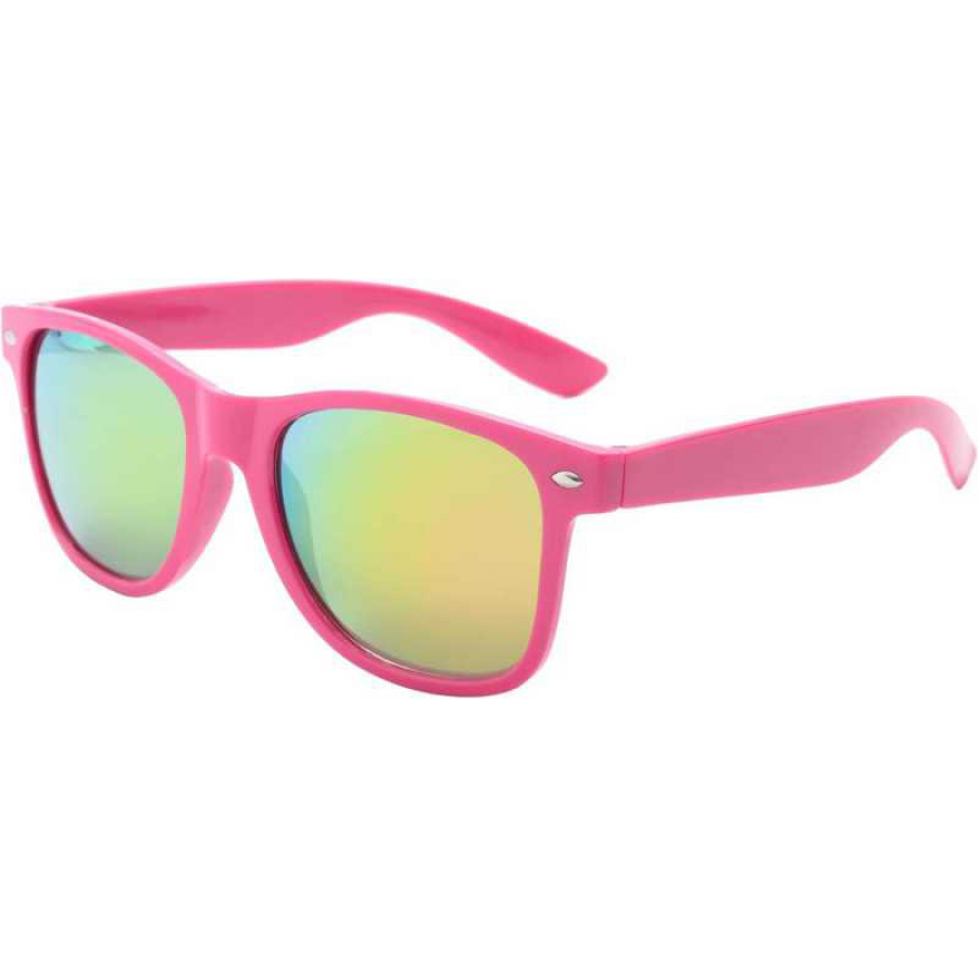 UV Protection Pink Frame Shade Lenses 80s Sunglass