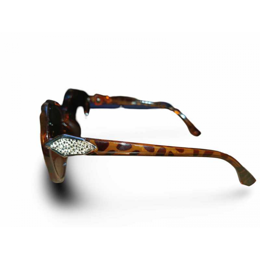 UV Protection Polarized Toughened Glass Lens Square Sunglass