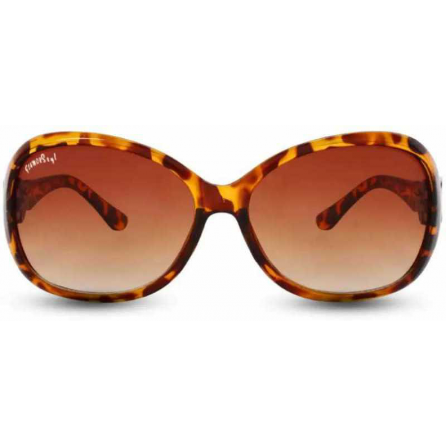UV Protection Polarized Toughened Glass Lens Square Sunglass