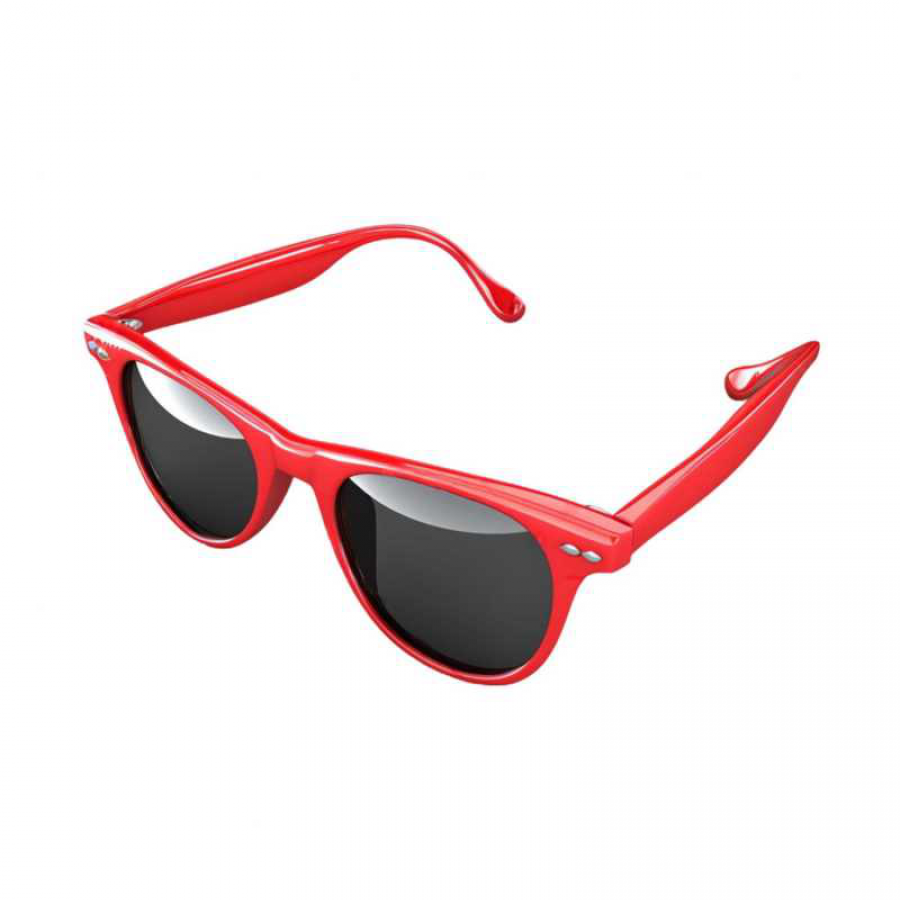 UV Protection Rectangular Red Sunglass