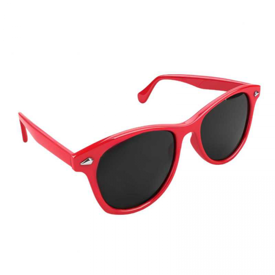 UV Protection Rectangular Red Sunglass