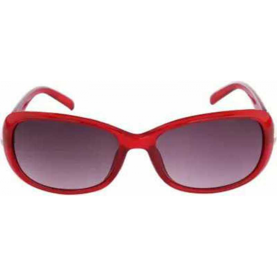 UVA and UVB Protection Misty Cherry Frame Polarized Polarvue Grey Lens + Anti-Reflective Lens Coating Beverly Fits Over Wrap Around Sunglass