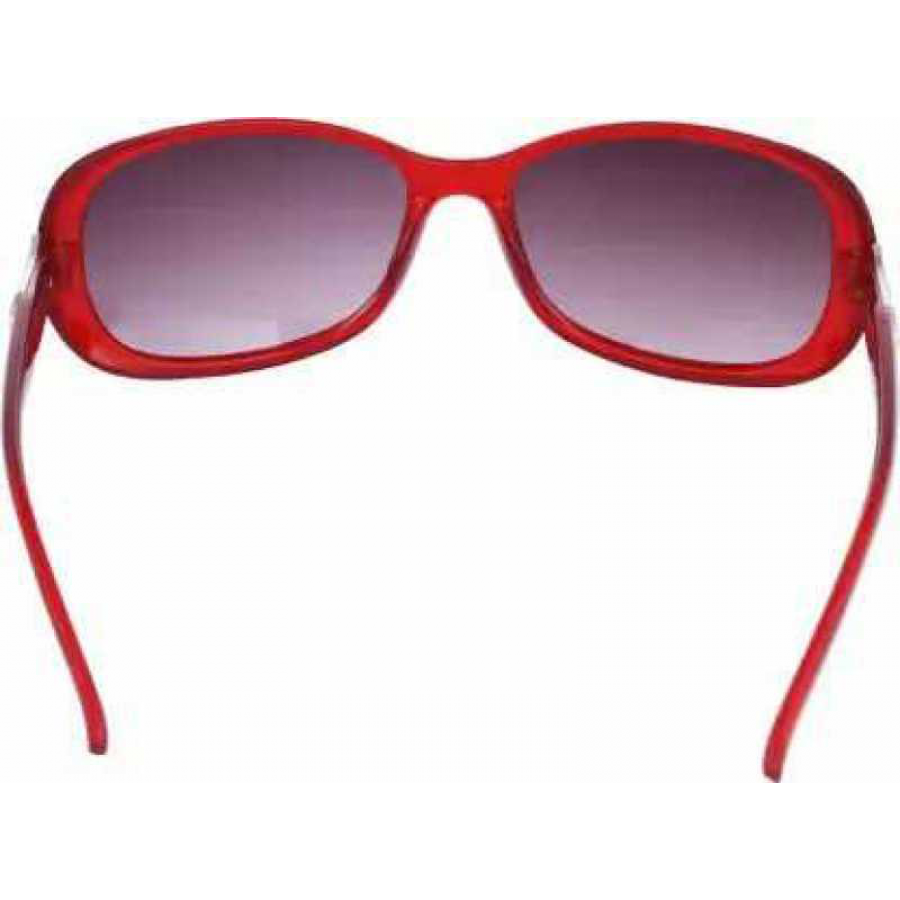 UVA and UVB Protection Misty Cherry Frame Polarized Polarvue Grey Lens + Anti-Reflective Lens Coating Beverly Fits Over Wrap Around Sunglass