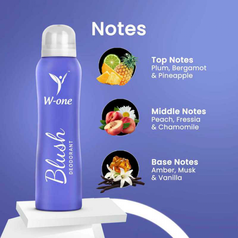 W-one Blush Deodorant For Women (150 ML)