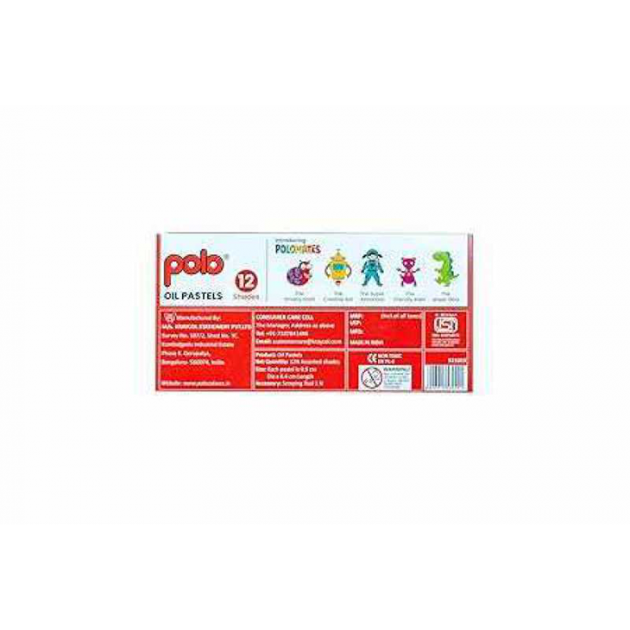 Polo Oil Pastels Smoother and Softer 12 Shades Includes Free Scraping Tool