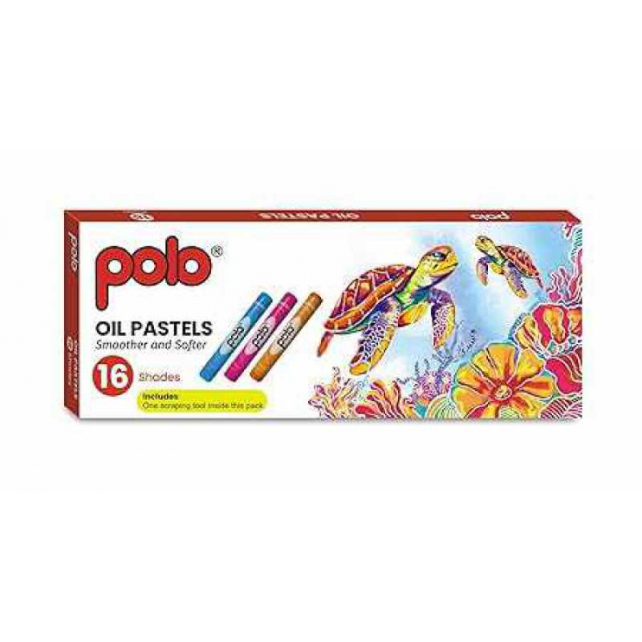 Polo Oil Pastels Smoother and Softer 16 Shades Includes Free Scraping Tool